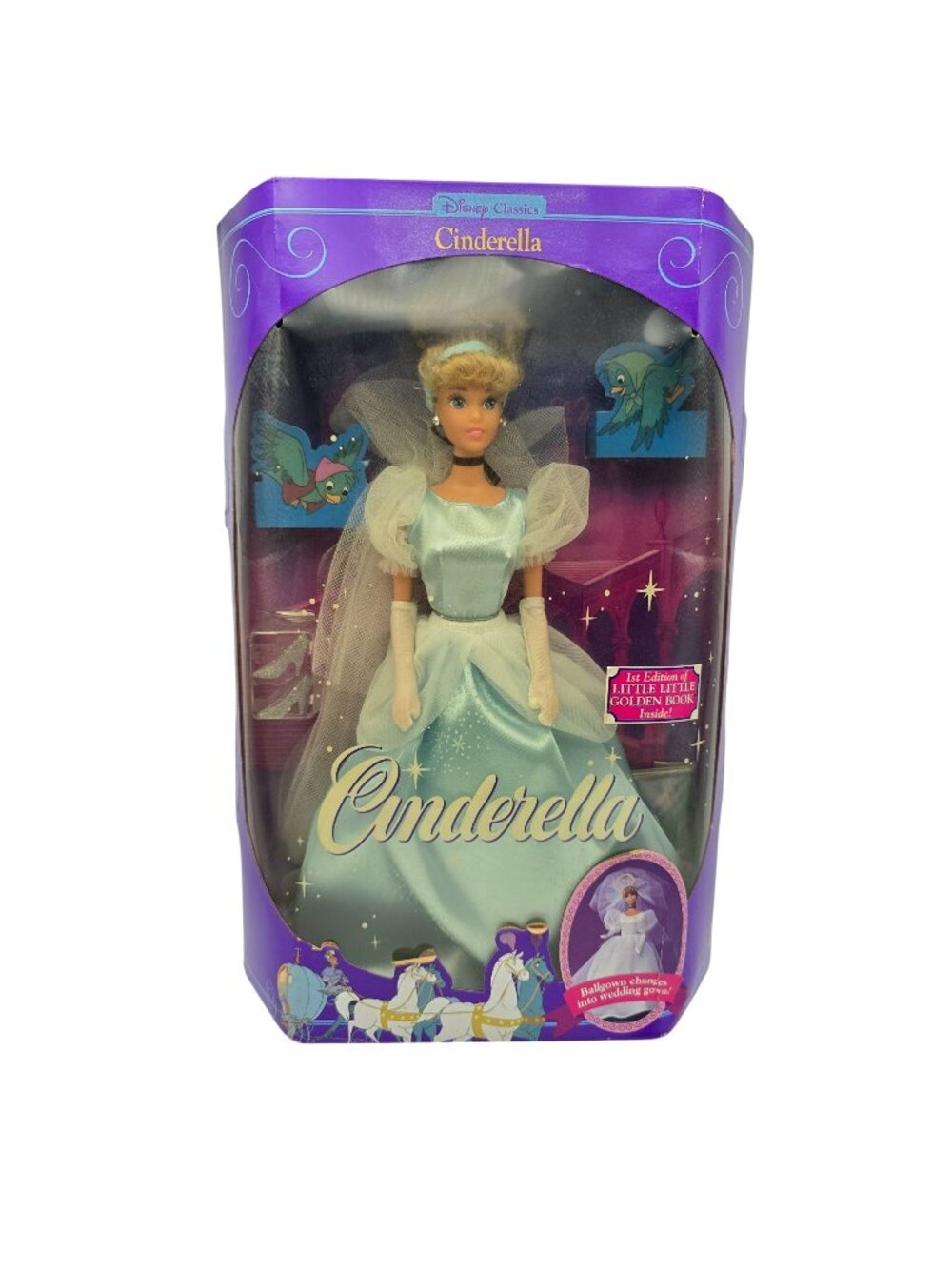 Disney Classics Cinderella Doll With Wedding Gown & Accessories Mattel 1624